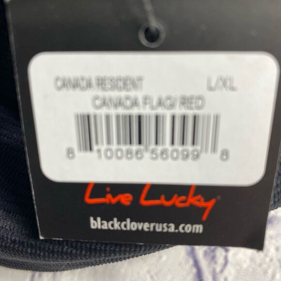 Black Clover Cap Hat Men's Size L XL Color Black FlexFit Canada Vibe Fitted - Picture 8 of 12